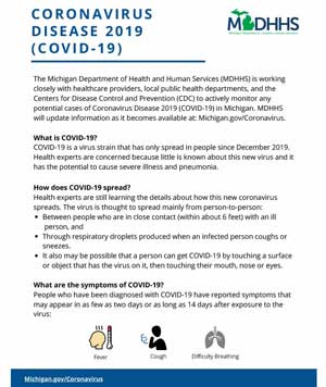 Updated COVID-19 Information for Clio MI