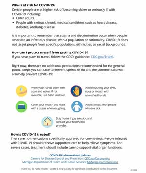 Updated COVID-19 Information for Clio MI